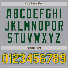 Load image into Gallery viewer, Custom Gray Gold-Green Authentic Two Tone Baseball Jersey