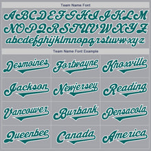 Load image into Gallery viewer, Custom Gray Teal-White Authentic Two Tone Baseball Jersey