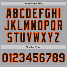 Load image into Gallery viewer, Custom Gray Brown-Orange Authentic Two Tone Baseball Jersey