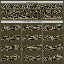 Load image into Gallery viewer, Custom Olive Black-Cream Authentic Two Tone Salute To Service Baseball Jersey