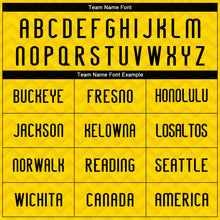 Load image into Gallery viewer, Custom Yellow Black Geometric Shape Sublimation Volleyball Uniform Jersey