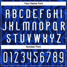 Load image into Gallery viewer, Custom Navy Thunder Blue-Black Lightning Sublimation Volleyball Uniform Jersey