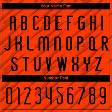 Load image into Gallery viewer, Custom Orange Black Line Sublimation Volleyball Uniform Jersey