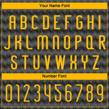 Load image into Gallery viewer, Custom Gray Gold-Black Geometric Shape Sublimation Volleyball Uniform Jersey