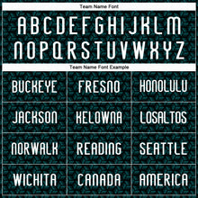 Load image into Gallery viewer, Custom Teal White-Black Geometric Shape Sublimation Volleyball Uniform Jersey