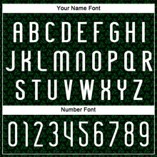 Load image into Gallery viewer, Custom Grass Green White-Black Geometric Shape Sublimation Volleyball Uniform Jersey