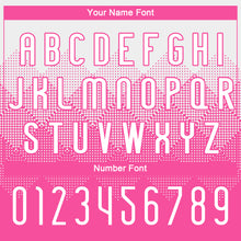 Load image into Gallery viewer, Custom Pink White Geometric Shape Sublimation Volleyball Uniform Jersey