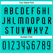 Load image into Gallery viewer, Custom Aqua Black Abstract Fragment Art Sublimation Volleyball Uniform Jersey