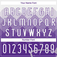 Load image into Gallery viewer, Custom Purple White Geometric Shape Sublimation Volleyball Uniform Jersey