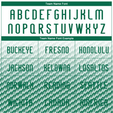 Load image into Gallery viewer, Custom White Kelly Green Geometric Shape Sublimation Volleyball Uniform Jersey