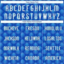 Load image into Gallery viewer, Custom Thunder Blue White-Sky Blue Geometric Shape Sublimation Volleyball Uniform Jersey