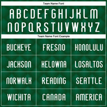 Load image into Gallery viewer, Custom Green White Geometric Shape Sublimation Volleyball Uniform Jersey