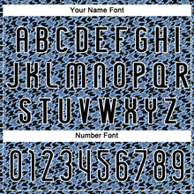 Load image into Gallery viewer, Custom Light Blue Black-White Geometric Shape Sublimation Volleyball Uniform Jersey