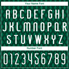 Load image into Gallery viewer, Custom Kelly Green White-Black Geometric Shape Sublimation Volleyball Uniform Jersey