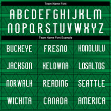 Load image into Gallery viewer, Custom Kelly Green White Geometric Shape Sublimation Volleyball Uniform Jersey