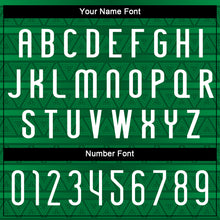 Load image into Gallery viewer, Custom Kelly Green White Geometric Shape Sublimation Volleyball Uniform Jersey