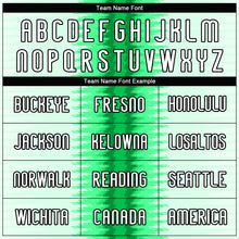 Load image into Gallery viewer, Custom Kelly Green White-Black Abstract Lines Sublimation Volleyball Uniform Jersey