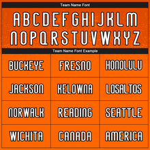 Load image into Gallery viewer, Custom Orange White-Black Abstract Shape Sublimation Volleyball Uniform Jersey