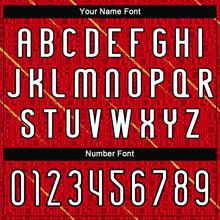 Load image into Gallery viewer, Custom Red White-Black Lines Sublimation Volleyball Uniform Jersey