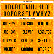 Load image into Gallery viewer, Custom Orange Black-Yellow Geometric Shape Sublimation Volleyball Uniform Jersey