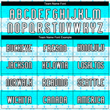 Load image into Gallery viewer, Custom White Lakes Blue-Black Abstract Shape Sublimation Volleyball Uniform Jersey