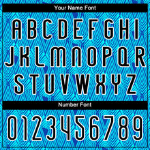 Load image into Gallery viewer, Custom Thunder Blue Black-Lakes Blue Geometric Shape Sublimation Volleyball Uniform Jersey