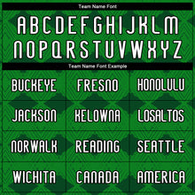 Load image into Gallery viewer, Custom Kelly Green White-Black Geometric Shape Sublimation Volleyball Uniform Jersey