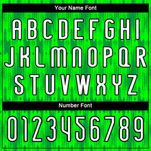 Load image into Gallery viewer, Custom Neon Green White-Black Abstract Shape Sublimation Volleyball Uniform Jersey