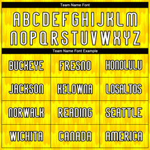 Load image into Gallery viewer, Custom Light Yellow White-Black Splash Sublimation Volleyball Uniform Jersey