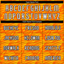 Load image into Gallery viewer, Custom Orange White-Black Lines And Dots Sublimation Volleyball Uniform Jersey