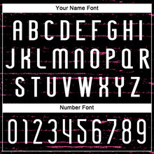 Load image into Gallery viewer, Custom Black White-Pink Bright Lines Sublimation Volleyball Uniform Jersey