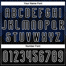 Load image into Gallery viewer, Custom Black Thunder Blue-White Geometric Shape Sublimation Volleyball Uniform Jersey