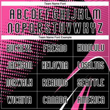 Load image into Gallery viewer, Custom Black Pink-White Lines And Dots Sublimation Volleyball Uniform Jersey