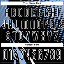 Load image into Gallery viewer, Custom Black Light Blue-White Lines And Dots Sublimation Volleyball Uniform Jersey