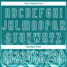 Load image into Gallery viewer, Custom Midnight Green White Geometric Shape Sublimation Volleyball Uniform Jersey