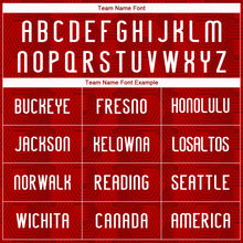 Load image into Gallery viewer, Custom Red White Geometric Shape Sublimation Volleyball Uniform Jersey