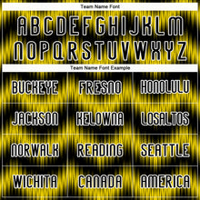 Load image into Gallery viewer, Custom Black Gold-White Zigzag Sublimation Volleyball Uniform Jersey