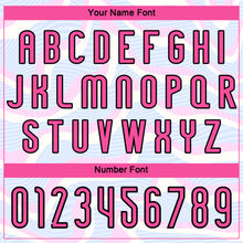 Load image into Gallery viewer, Custom White Pink-Black Liquid Fluid Sublimation Volleyball Uniform Jersey