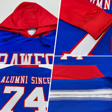 Load image into Gallery viewer, Custom Stitched Royal White-Red Sports Pullover Sweatshirt Hoodie