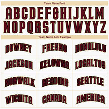 Load image into Gallery viewer, Custom White Black-Crimson Authentic Baseball Jersey