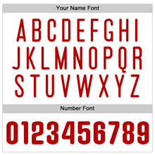 Load image into Gallery viewer, Custom White Red Pinstripe Red Authentic Sleeveless Baseball Jersey