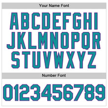 Load image into Gallery viewer, Custom White Teal Pinstripe Purple Authentic Sleeveless Baseball Jersey