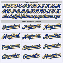 Load image into Gallery viewer, Custom White Old Gold-Royal Mesh Authentic Throwback Baseball Jersey