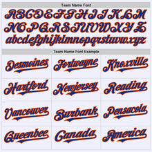 Load image into Gallery viewer, Custom White Royal-Orange Mesh Authentic Throwback Baseball Jersey