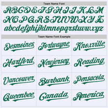 Load image into Gallery viewer, Custom White Kelly Green Mesh Authentic Throwback Baseball Jersey