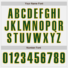 Load image into Gallery viewer, Custom White Green-Gold Authentic Baseball Jersey