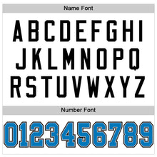 Load image into Gallery viewer, Custom White Blue Gray-Black Mesh Authentic Throwback Football Jersey