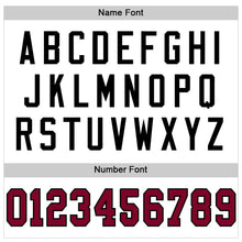 Load image into Gallery viewer, Custom White Maroon-Black Mesh Authentic Throwback Football Jersey