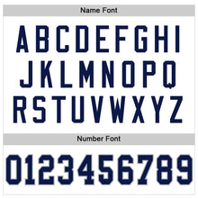 Load image into Gallery viewer, Custom White Navy-Gray Mesh Authentic Throwback Football Jersey