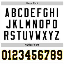 Load image into Gallery viewer, Custom White Black-Gold Mesh Authentic Throwback Football Jersey